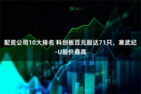 配资公司10大排名 科创板百元股达71只，寒武纪-U股价最高
